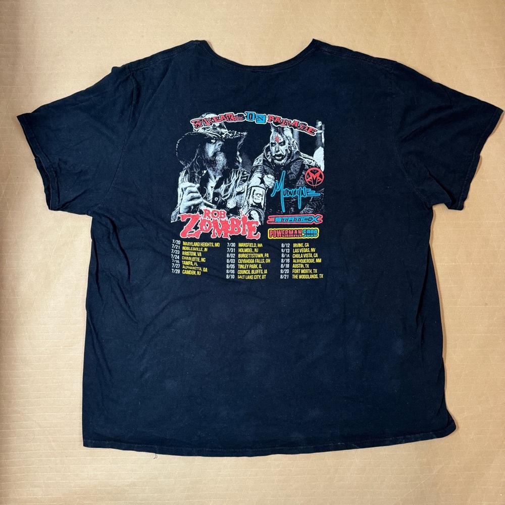 Rob‎ Zombie 2022 tour shirt 3XL - Picture 5 of 5